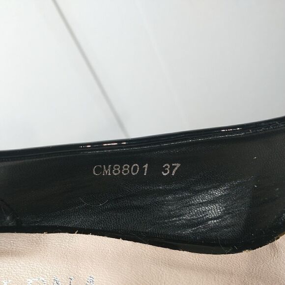 Elena Women's Black Patent Leather   Stripper/ Dominatrix Sz /EU37/US7 - Picture 5 of 10